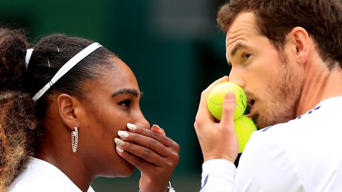 Serena Williams and Andy Murray